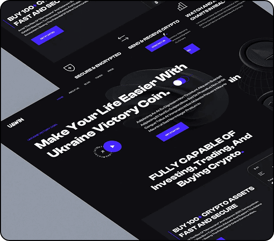 Crypto and Blockchain Web Design